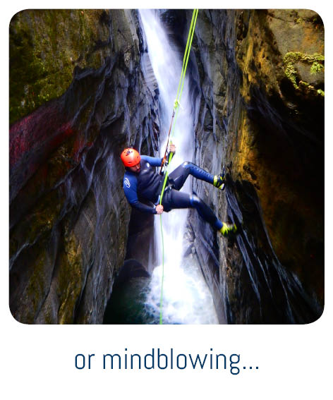 Photo of a canyoning