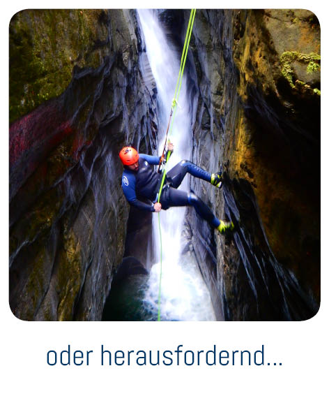 Photo of a canyoning